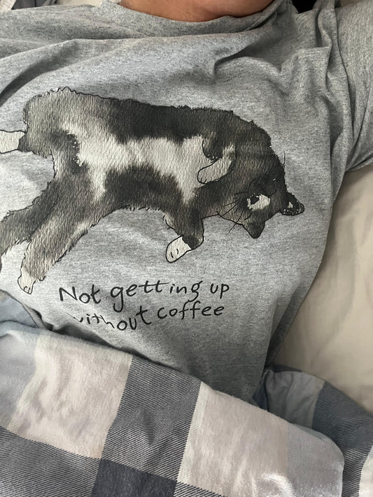 Cat & Coffee T Shirt