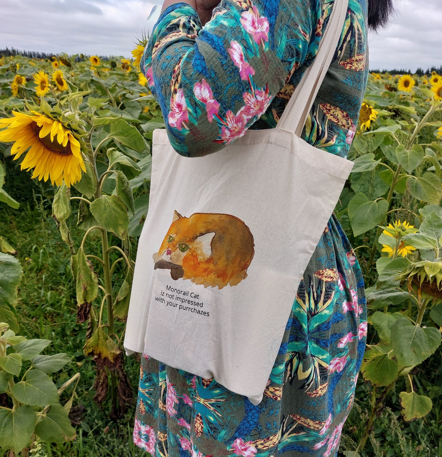 Monorail Cat Tote Bag